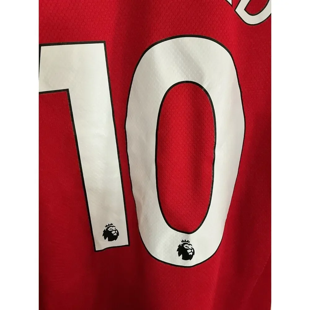 Manchester United 1999 RASHFORD #10 Home football Adidas Sz L Kids soccer jersey